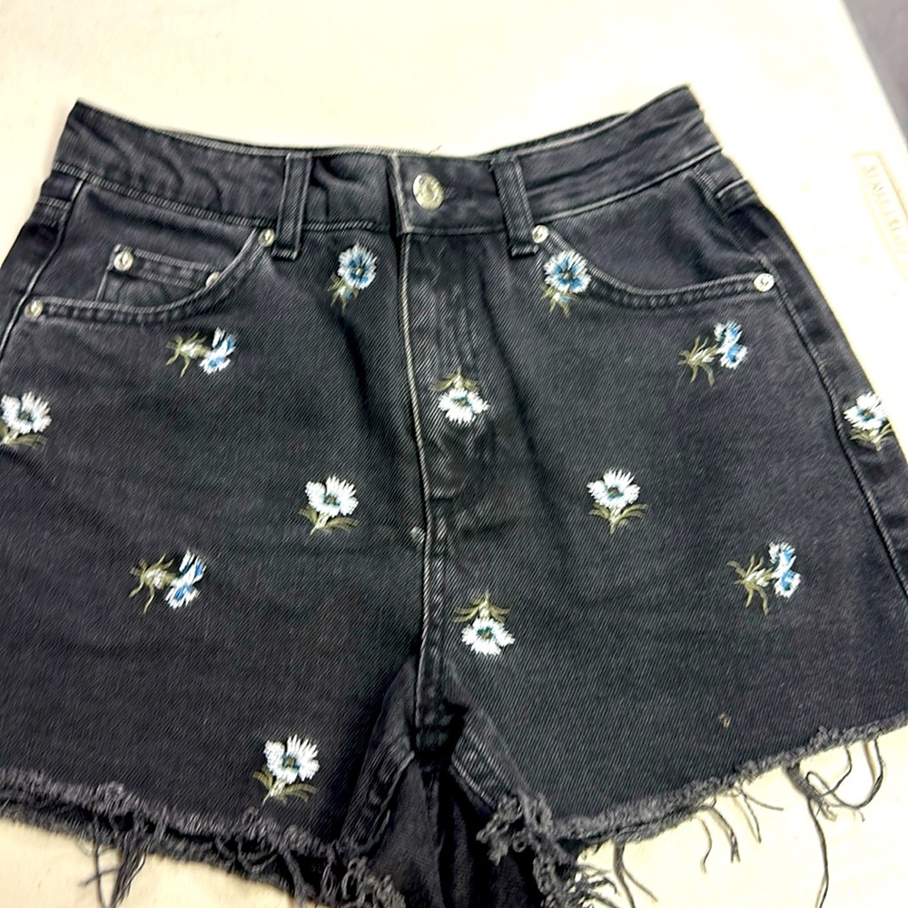 Top shop Moto Mom Jean shorts